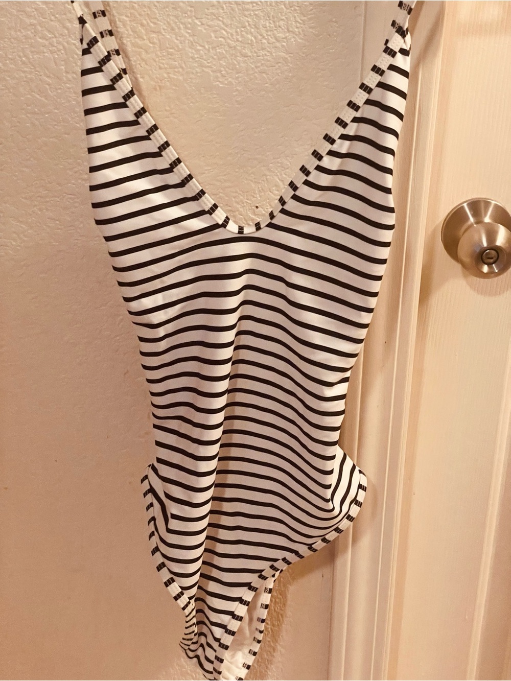 Cupshe Black & White Striped Kids One-Piece